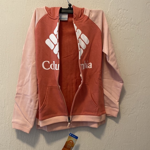 𝅺Columbia Big Girls Colorblocked UPF 50+ Hoodie, size medium - Picture 5 of 9